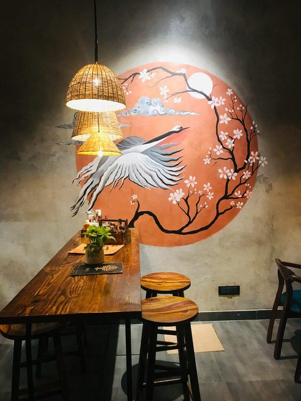 Perete restaurant printat